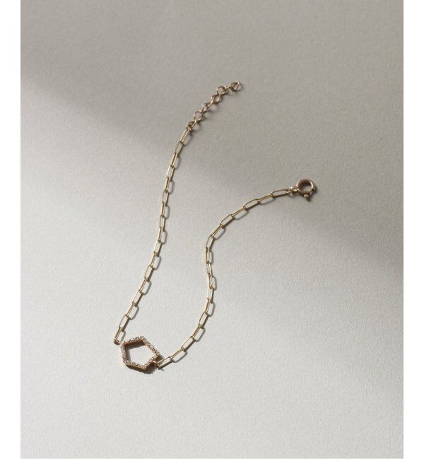 Lilas by Spick&Span「ペンタゴンダイヤブレスレット K10」|ブレスレット・バングル|