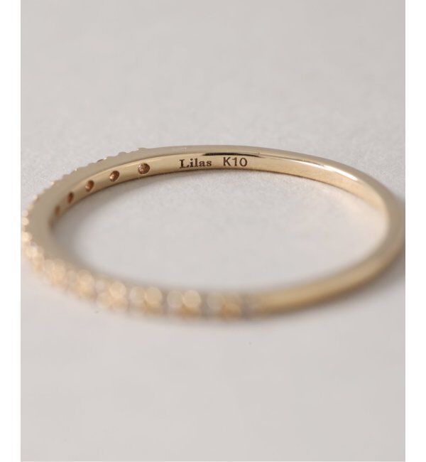 Lilas by Spick&Span「ダイヤハーフエタニティーリング K10」|リング|
