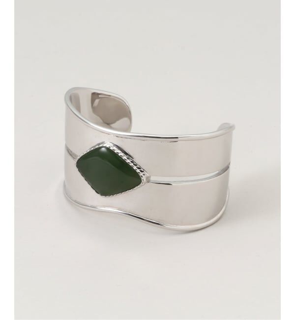 FRAMeWORK「PREEK/プリーク SQUARE STONE WIDE バングル」|ブレスレット・バングル|