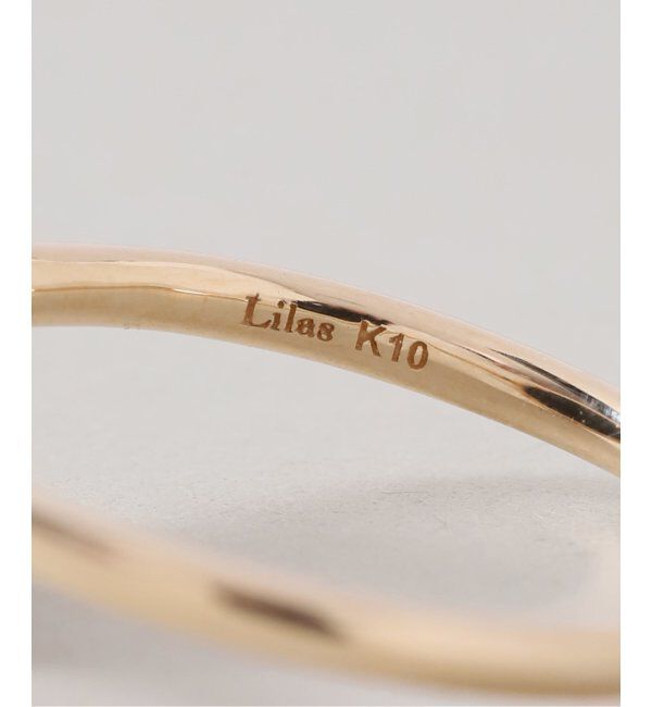 Lilas by Spick&Span「《WEB限定》スライスオニキスサークルリング K10」|リング|