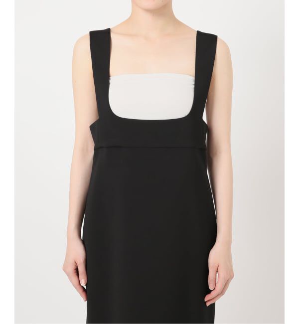 NOBLE「ラフィネダブルクロスソフトスクエアワンピース」|ワンピース|