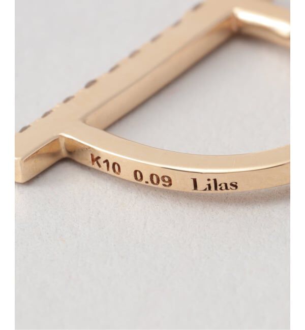 Lilas by Spick&Span「ダイヤバーイヤーカフ K10（片耳）」|イヤーカフ|