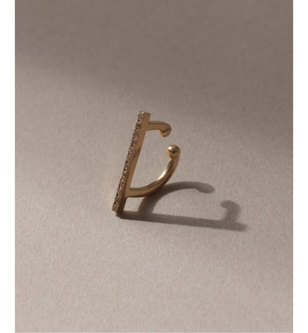 Lilas by Spick&Span「ダイヤバーイヤーカフ K10（片耳）」|イヤーカフ|