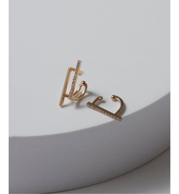 Lilas by Spick&Span「ダイヤバーイヤーカフ K10（片耳）」|イヤーカフ|