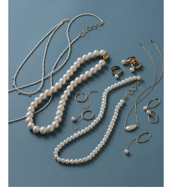 Lilas by Spick&Span「パールダブルダエンイヤーカフ K10（片耳）」|イヤーカフ|