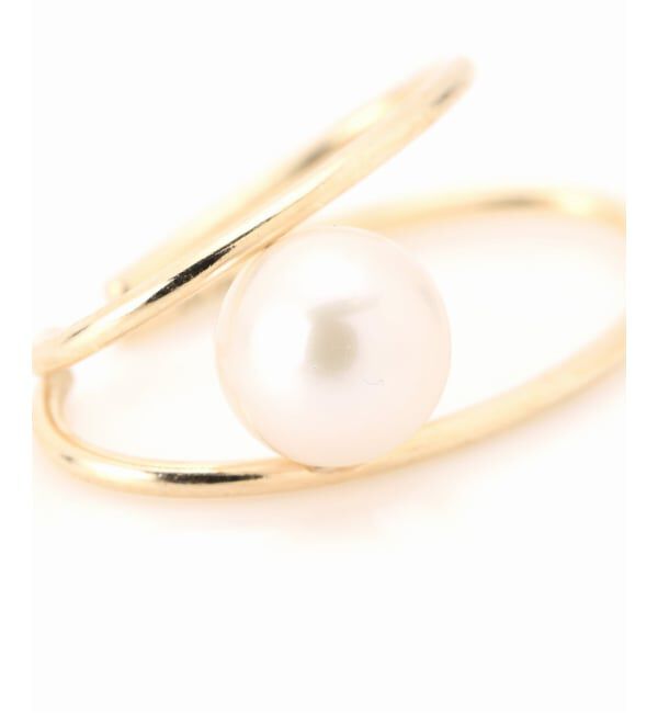 Lilas by Spick&Span「パールダブルダエンイヤーカフ K10（片耳）」|イヤーカフ|