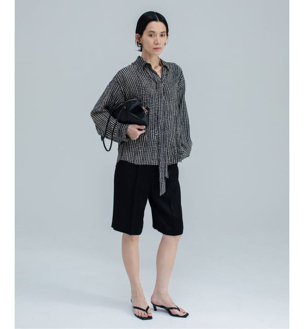 NOBLE「Room no.8/ルームエイト PRINT RIBBON SHIRTS」|シャツ・ブラウス|