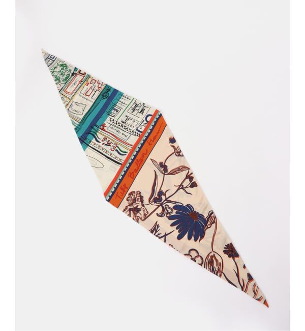 Spick and Span「manipuri/マニプリ ダイヤ三角Wスカーフ フローラ」|バンダナ・スカーフ|