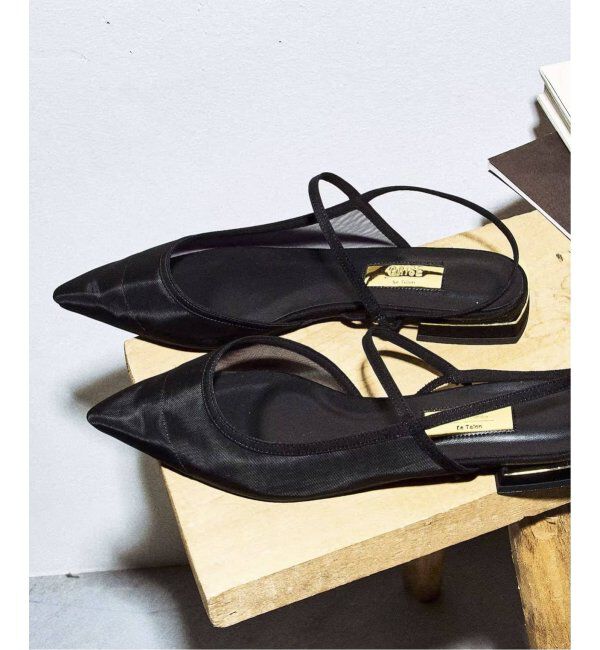 GRISE「《追加》GRISEポインテッドコンビストラップスリングバック」|その他|