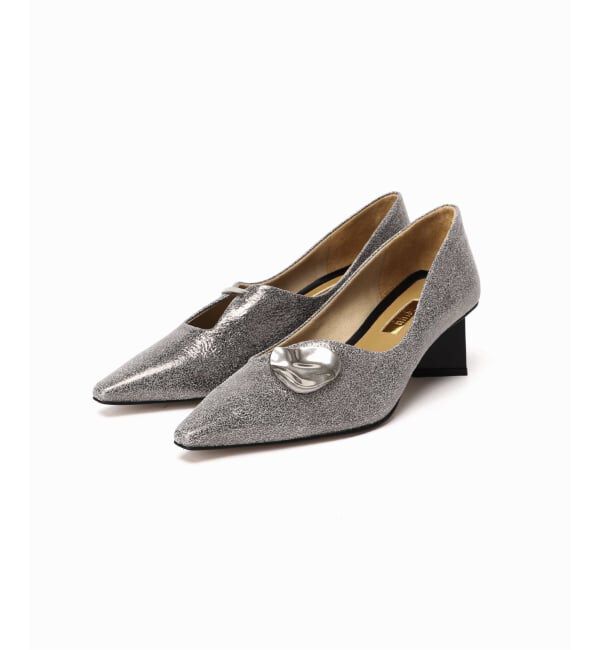 GRISE「《追加》GRISE5cmレザーARTYアシメカットパンプス」|パンプス|