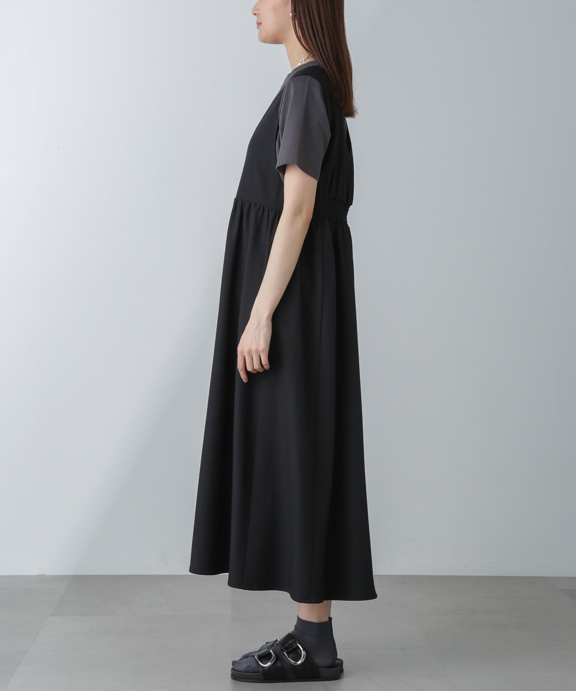 nano･universe「前後2wayギャザー切り替えワンピース」|ワンピース|