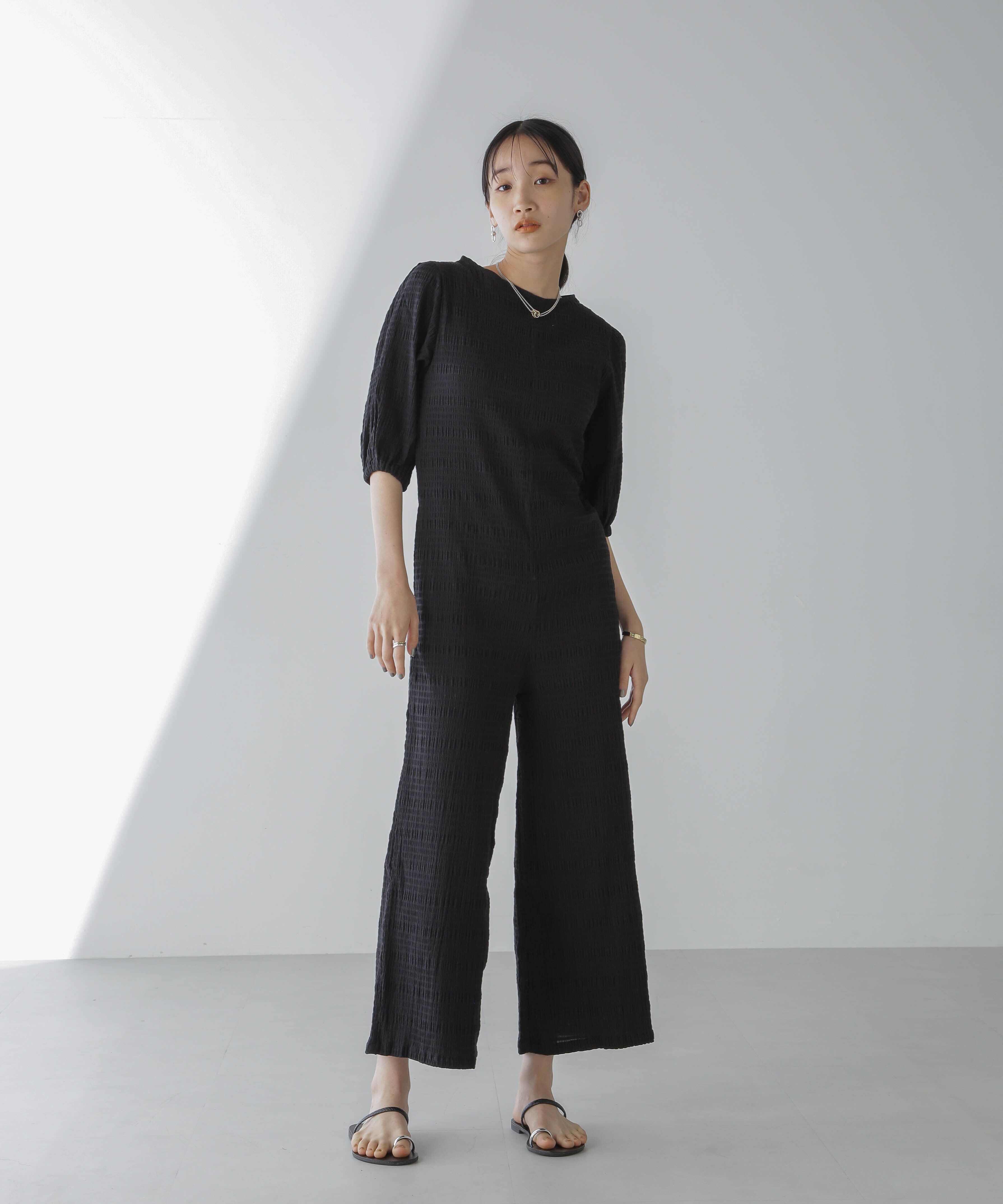 nano･universe「RITA ROW/Puffy sleeves jumpsuit」|ワンピース|