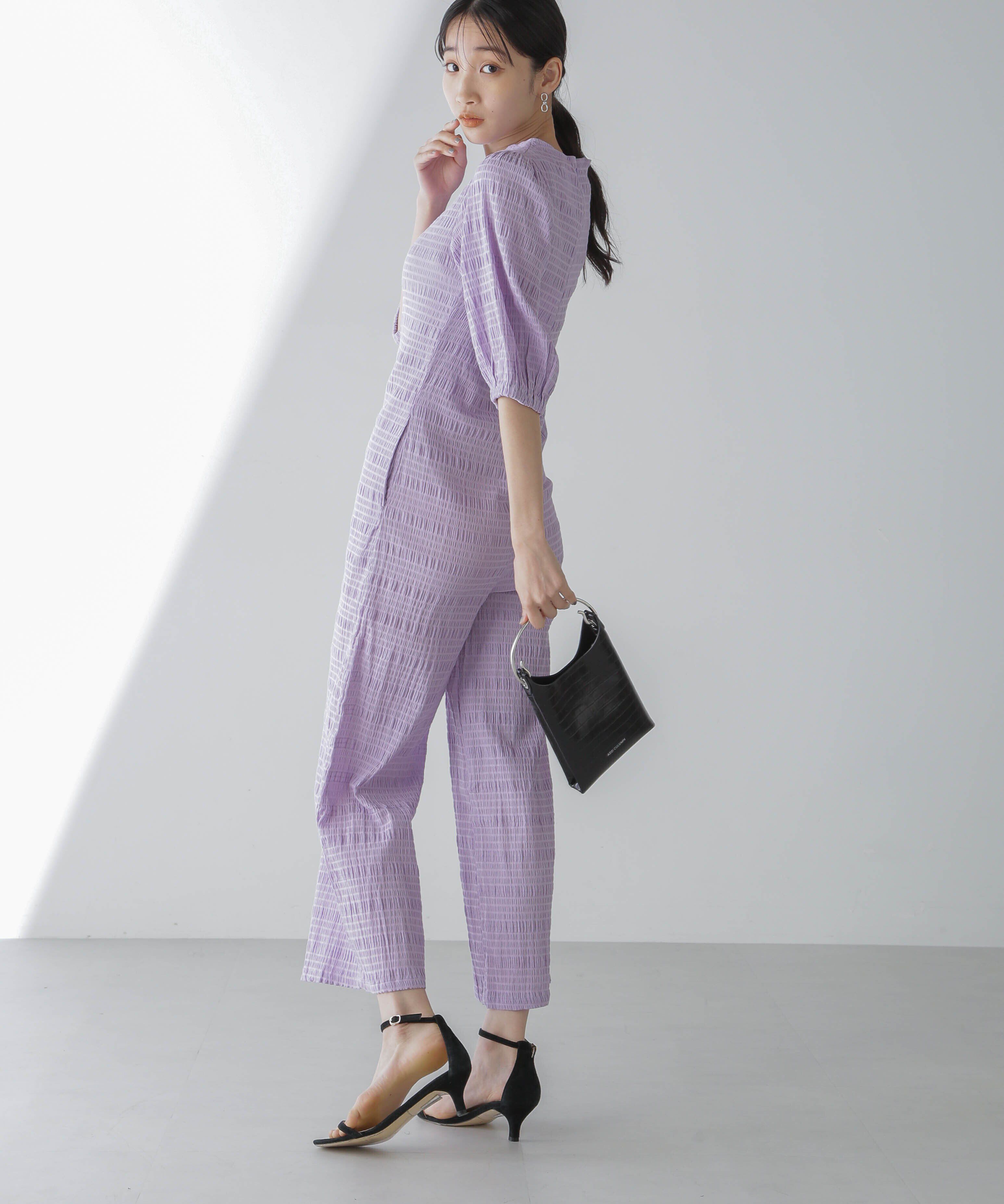 nano･universe「RITA ROW/Puffy sleeves jumpsuit」|ワンピース|