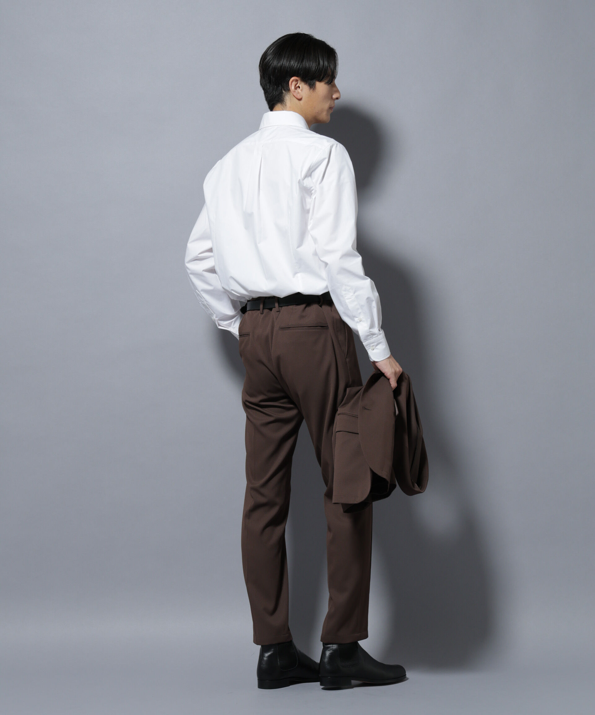 nano･universe「「N shirt」Anti Soaked(R)汗染み防止セミワイドカラーシャツ長袖」|シャツ・ブラウス|