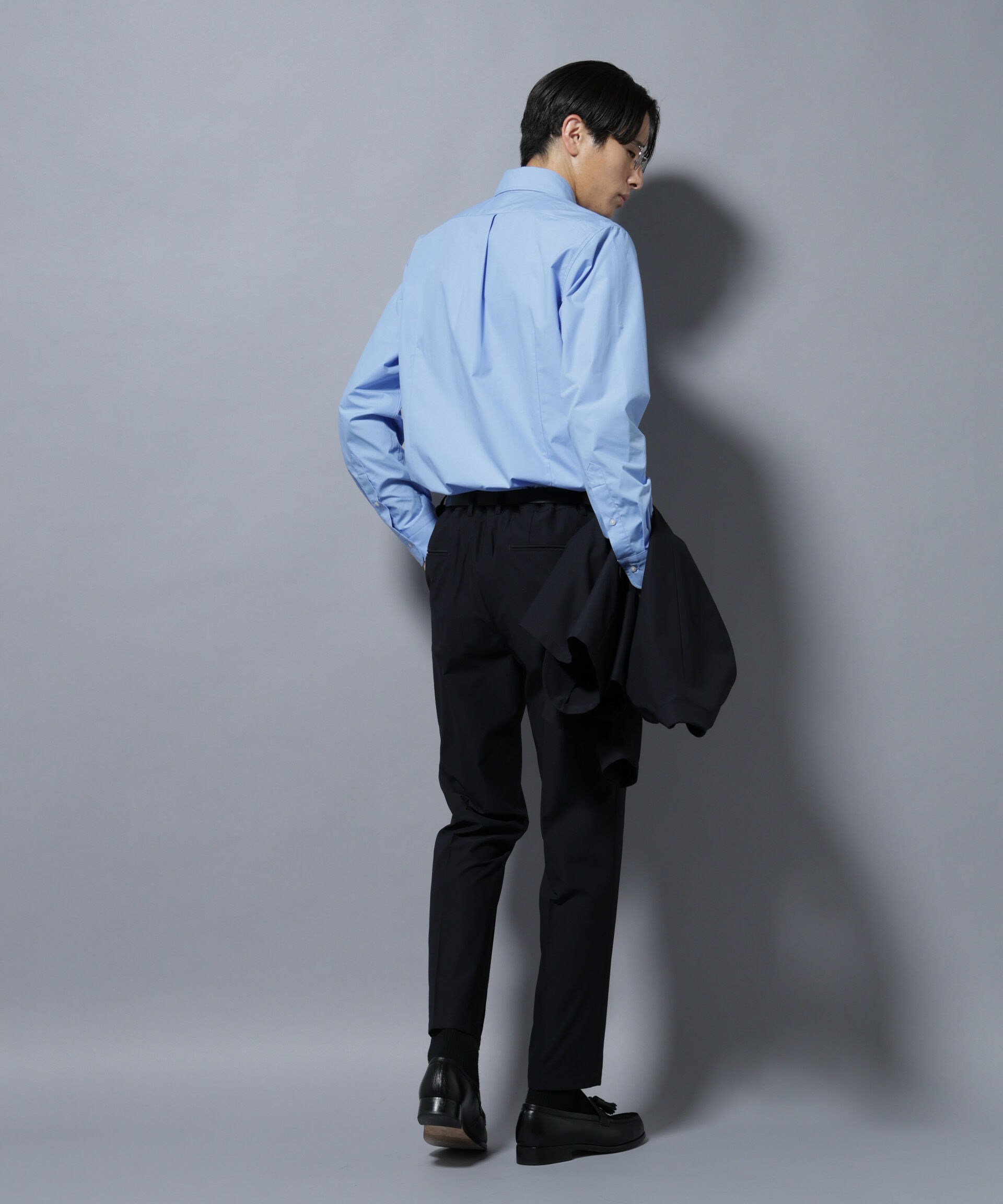 nano･universe「「N shirt」Anti Soaked(R)汗染み防止セミワイドカラーシャツ長袖」|シャツ・ブラウス|