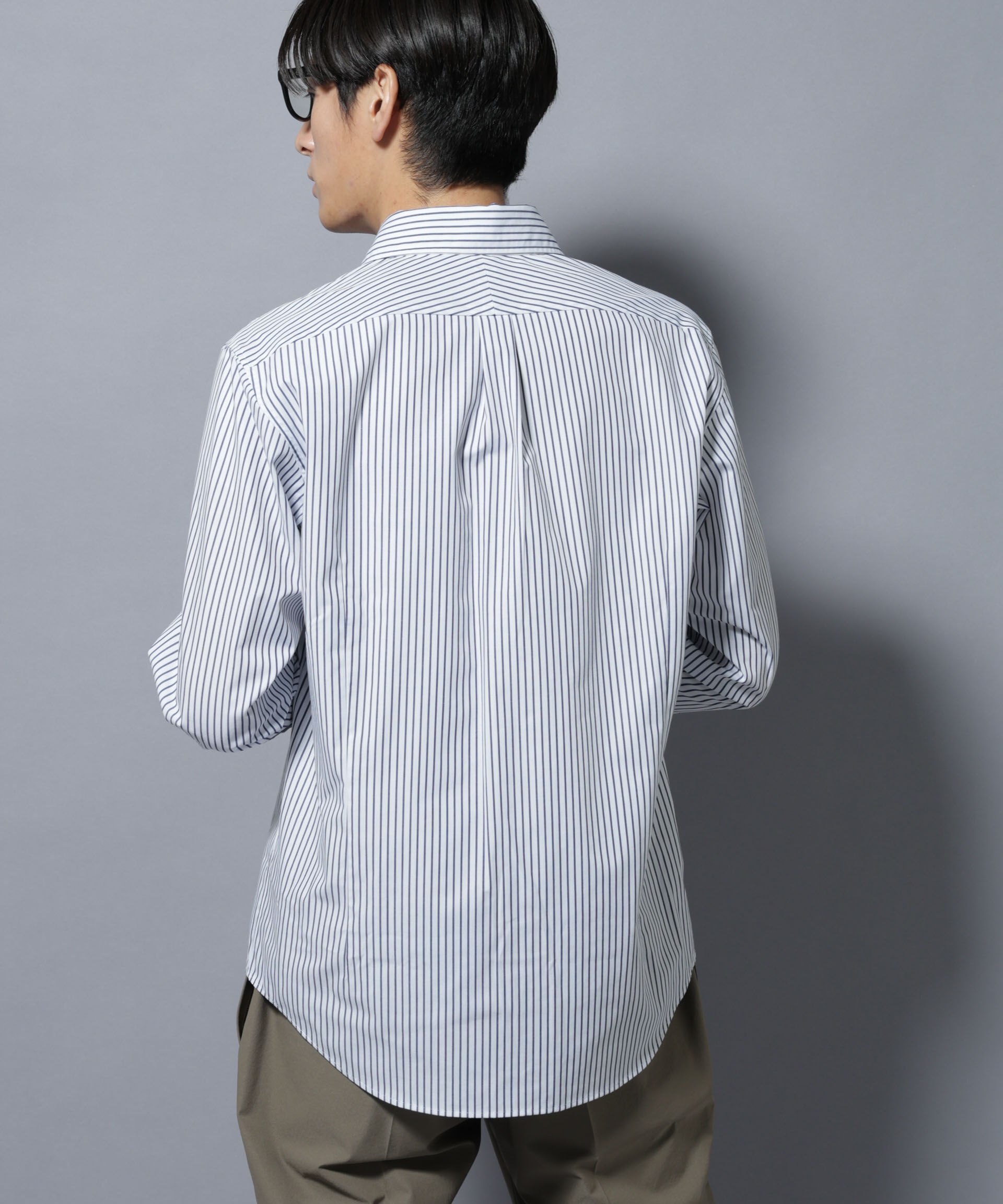 nano･universe「「N shirt」Anti Soaked(R)汗染み防止セミワイドカラーシャツ長袖」|シャツ・ブラウス|