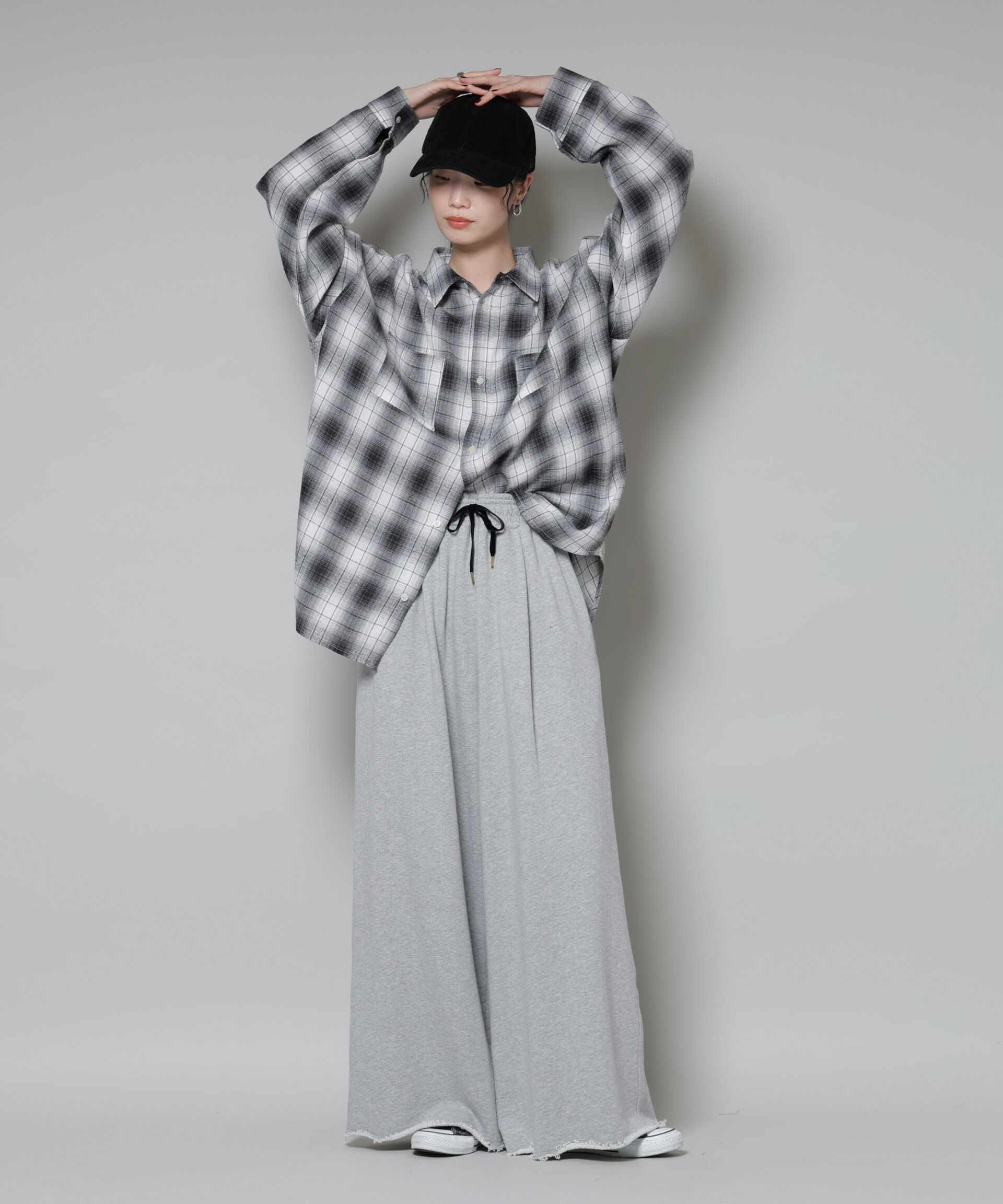 nano･universe「オーバーサイズチェックシャツ」|シャツ・ブラウス|