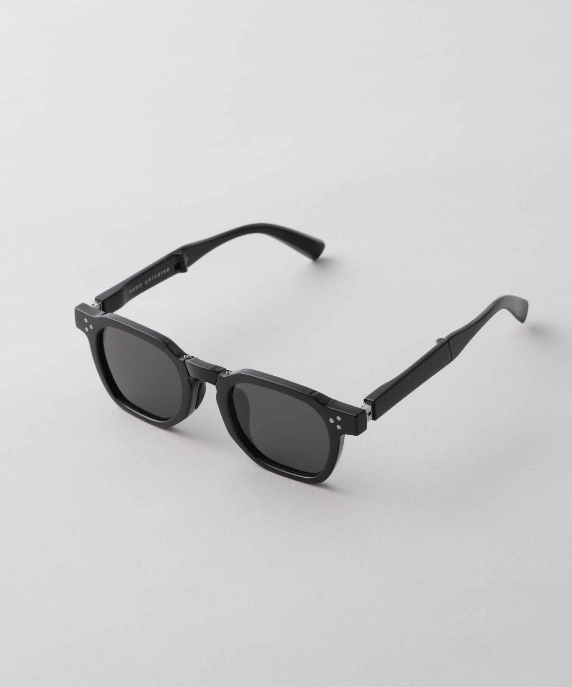 nano･universe「アイウェア/オクタゴン型 折り畳み式サングラス」|メガネ|