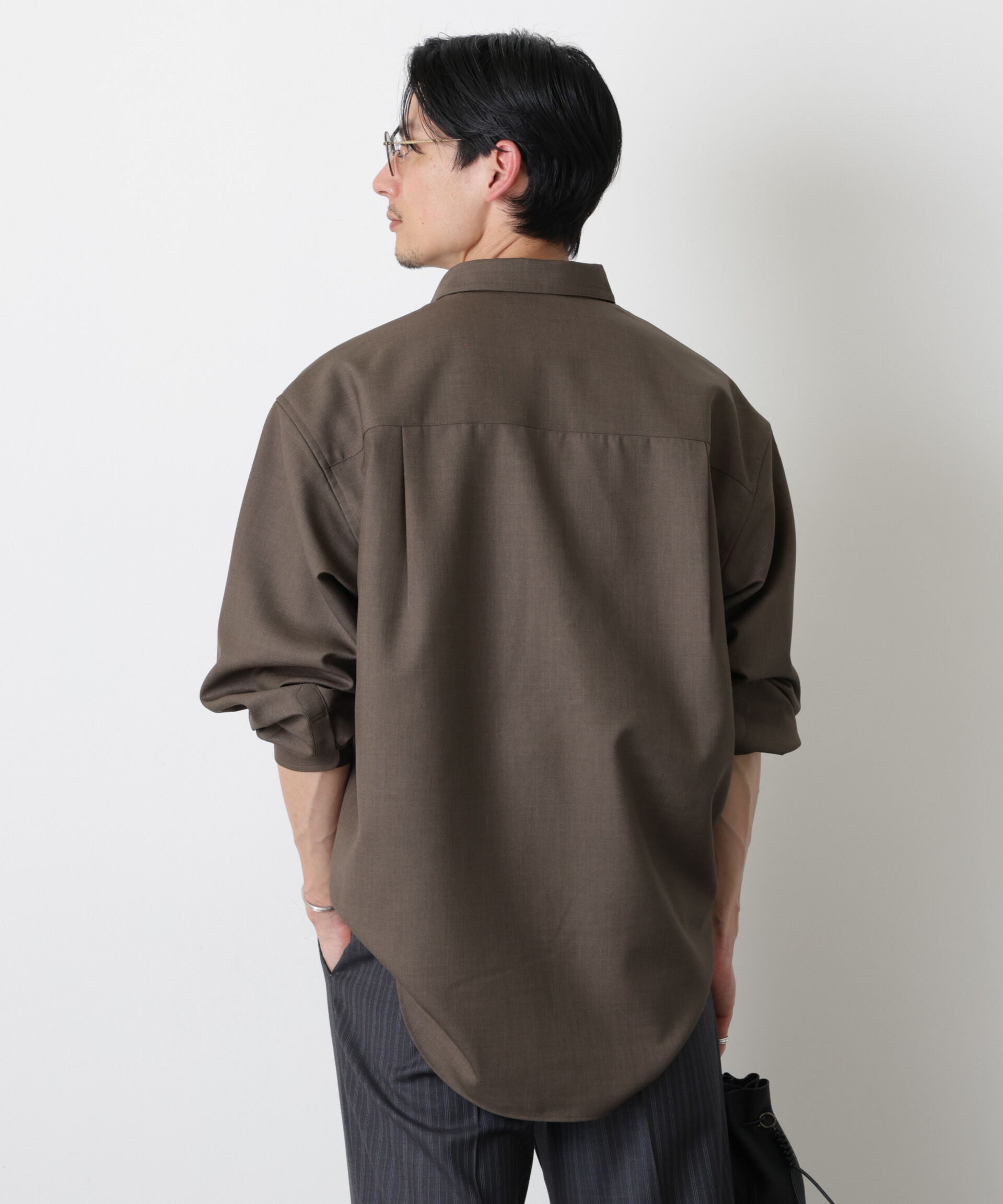 nano･universe「｢Gavante｣ドライギャバレギュラーカラーシャツ」|シャツ・ブラウス|