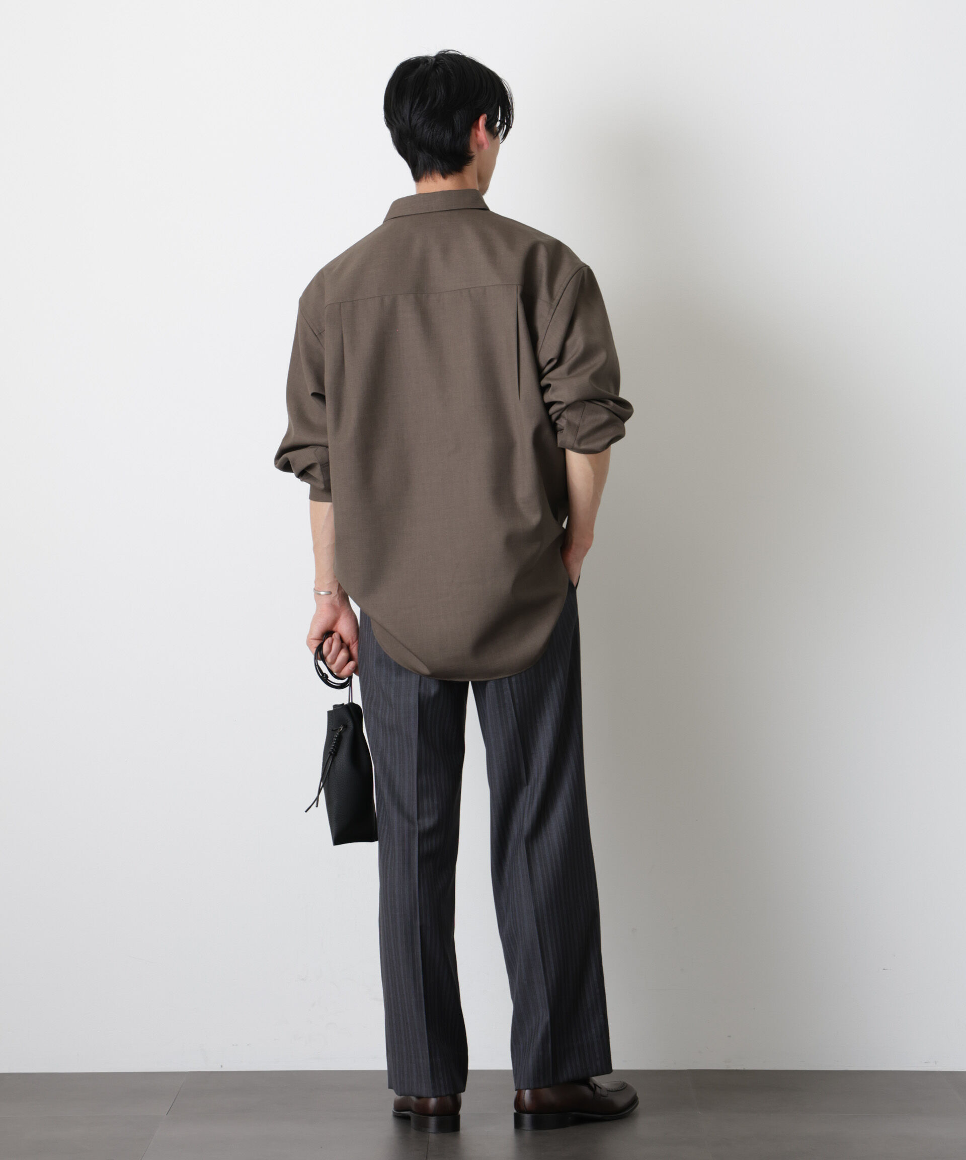 nano･universe「｢Gavante｣ドライギャバレギュラーカラーシャツ」|シャツ・ブラウス|