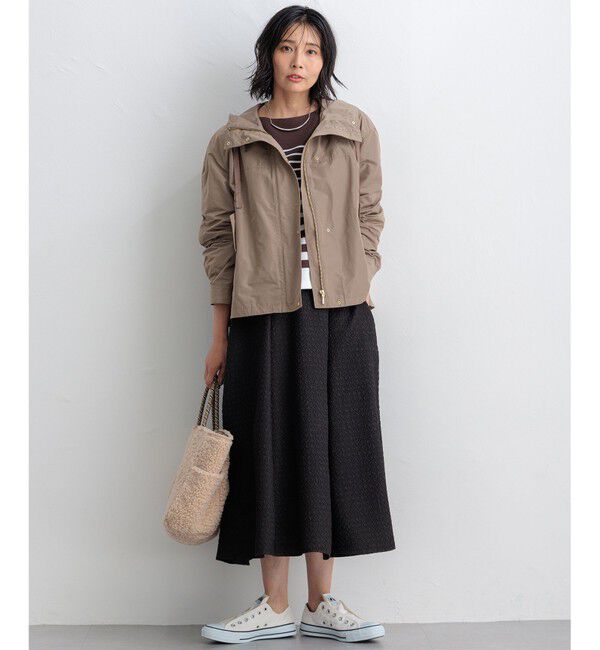 23区「【洗える】プレザンスジャカード タックスカート」|スカート|