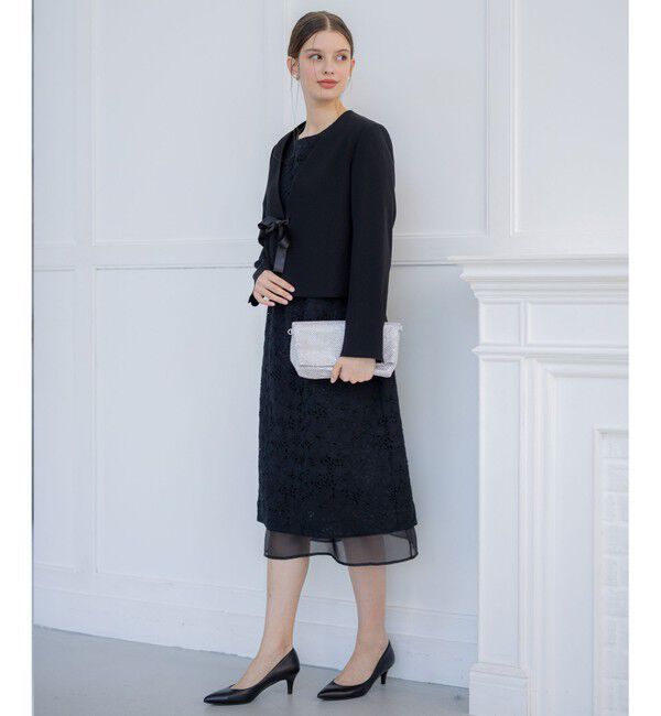 23区「【APPLAUDIR】シアーコンビ レースドレス」|ドレス|