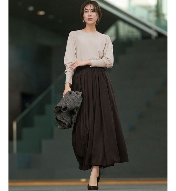 23区「【洗える】シアービエラ ギャザー スカート」|スカート|