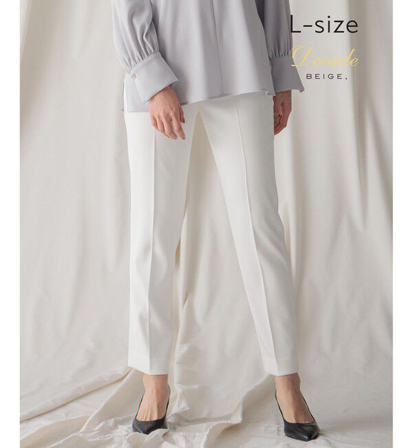 BEIGE,「【L-size】LUIZA / クロップドパンツ」|その他|White