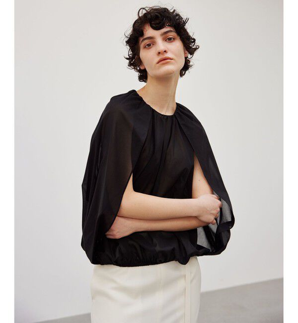 BEIGE,「【洗える】BAC / バルーンシルエットブラウス」|シャツ・ブラウス|Black