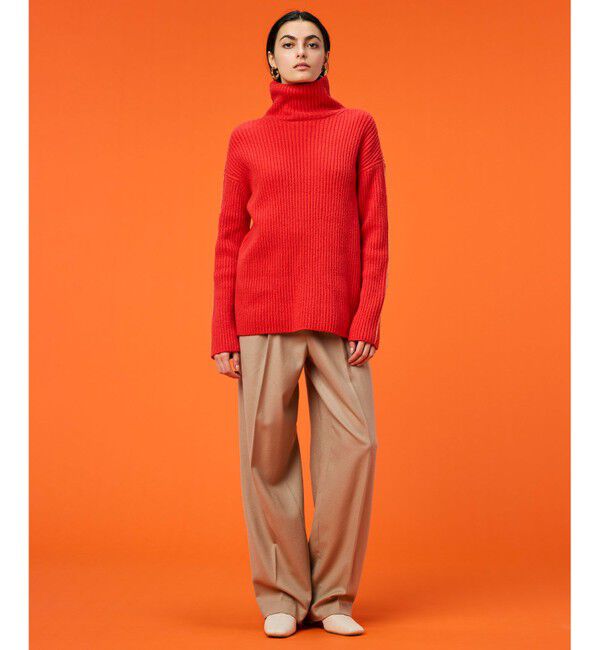 BEIGE,「【洗える】BERTAINA /  配色リンキングタートルネックニット」|ニット・セーター|