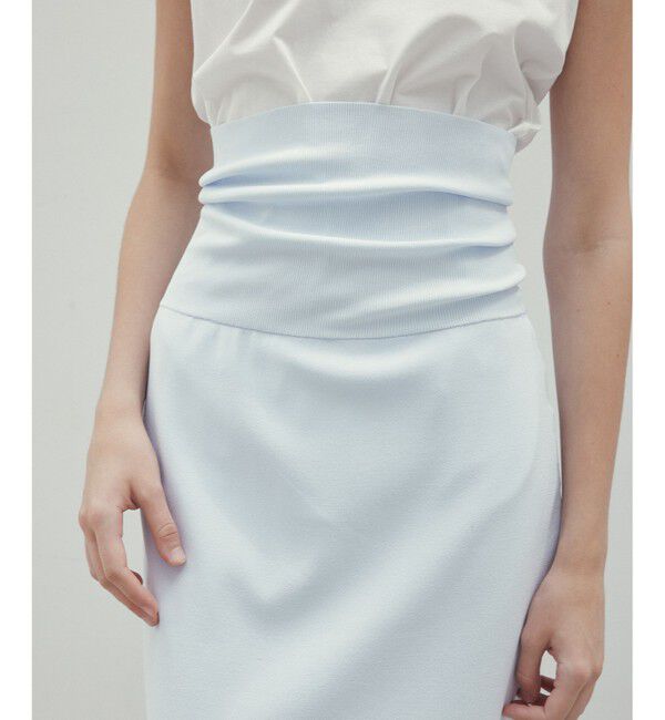 BEIGE,「【洗える】LAURA / Iラインリブスカート」|スカート|