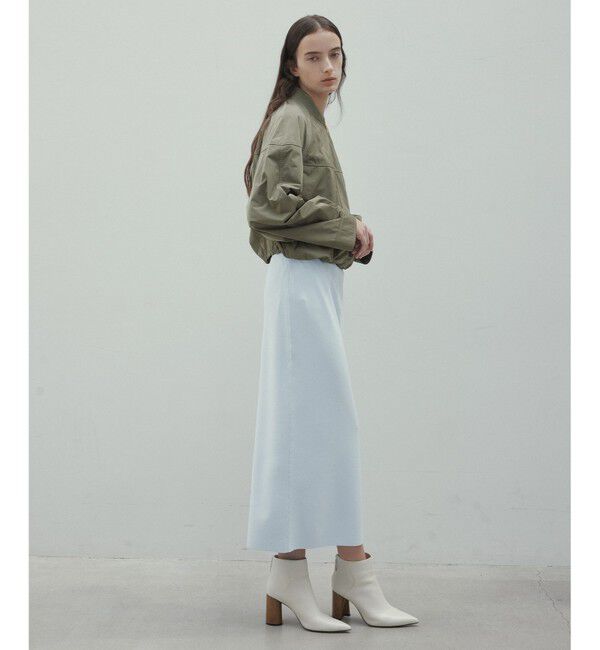 BEIGE,「【洗える】LAURA / Iラインリブスカート」|スカート|