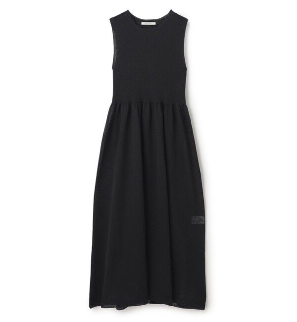 BEIGE,「【洗える】MILANO / リネン混シアーニットAラインワンピース」|ワンピース|