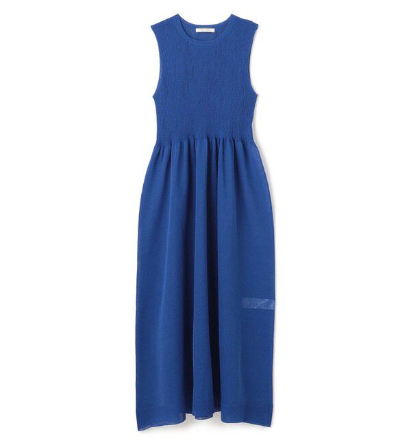 BEIGE,「【洗える】MILANO / リネン混シアーニットAラインワンピース」|ワンピース|