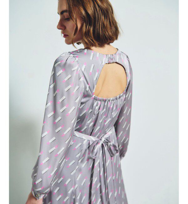 Grace Class「バックシャンリップドレス」|ワンピース|グレー