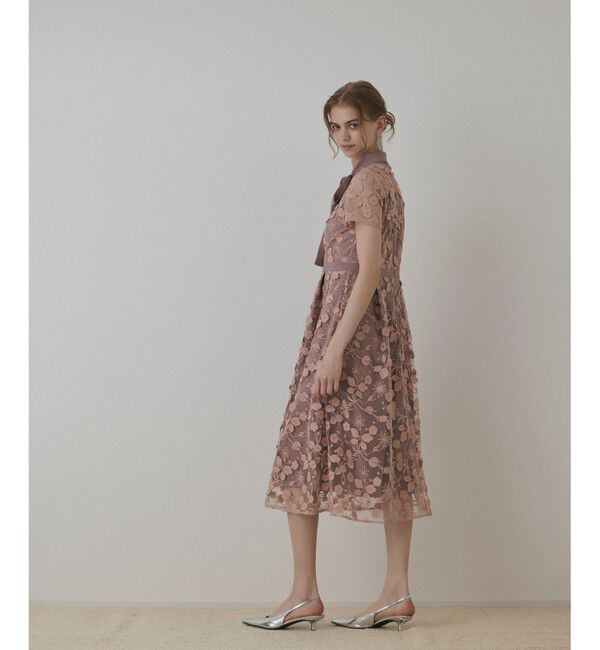 GRACE CONTINENTAL「フラワ－フレアドレス」|ドレス|