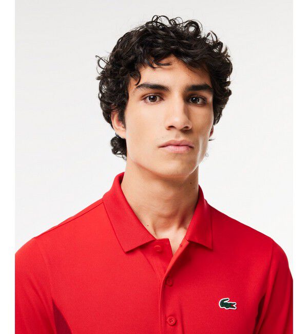 LACOSTE「『ノバク・ジョコビッチ』サイド切り替えウルトラドライポロシャツ」|ポロシャツ|