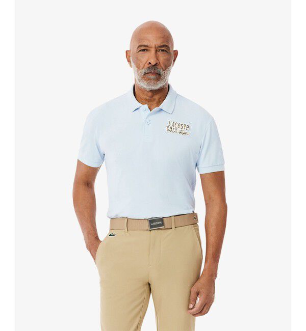 LACOSTE「ラコステゴルフワッペンポロシャツ」|ポロシャツ|ライトブルー