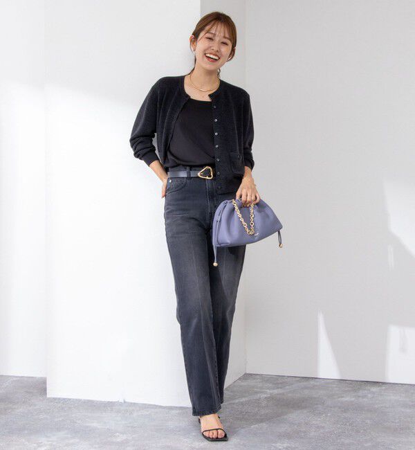 NOLLEY'S「《手洗い可能》ESPOIR 16G片畦クルーネックカーディガン」|カーディガン|