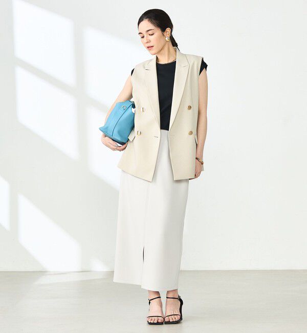 NOLLEY'S sophi「ウォッシャブルダンボール前後2WAYタイトスカート」|タイト|