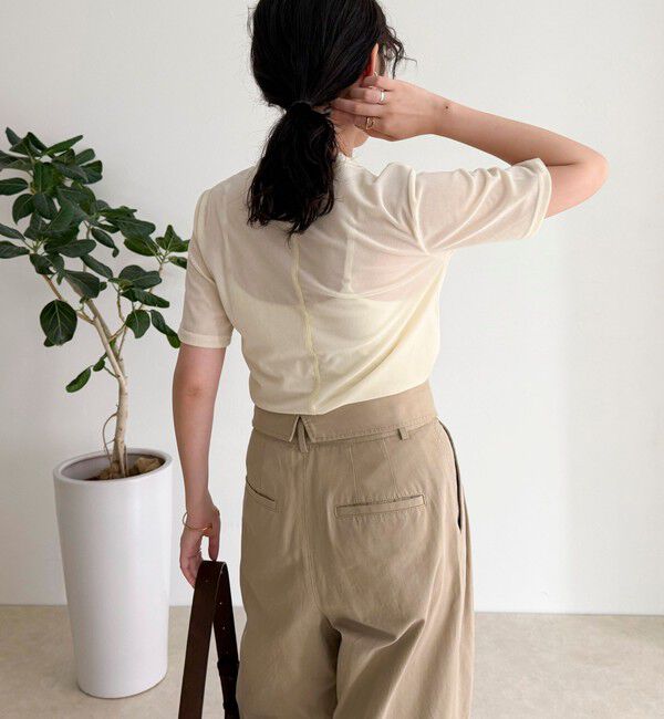 fredy emue「ベロア半袖Tシャツ」|Tシャツ・カットソー|