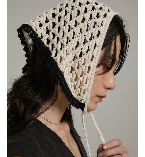 SALON adam et rope'「クロシェバブーシュカ/スカーフ」|バンダナ・スカーフ|