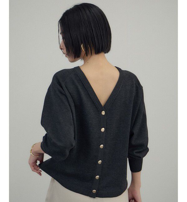 SALON adam et rope'「ブライト2WAYカーディガン」|カーディガン|チャコール(06)