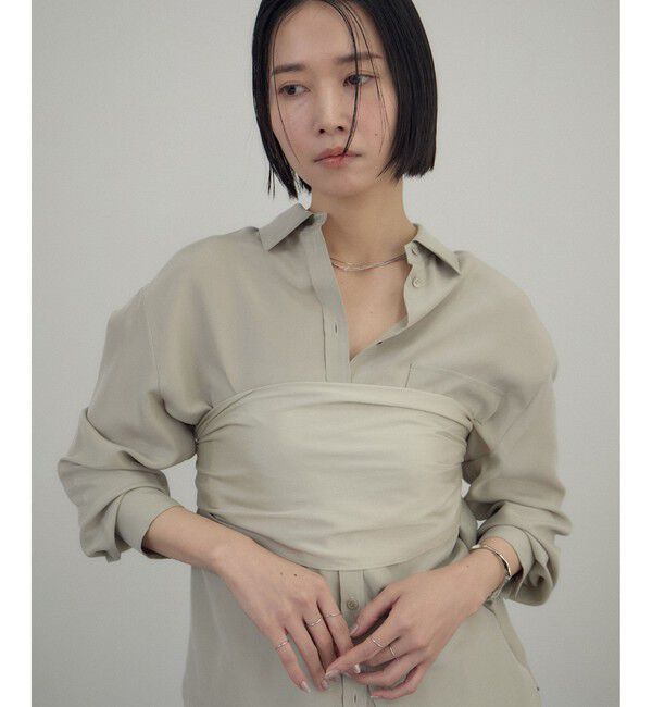 SALON adam et rope'「シルクロサンジェスカーフ」|バンダナ・スカーフ|ベージュ(27)