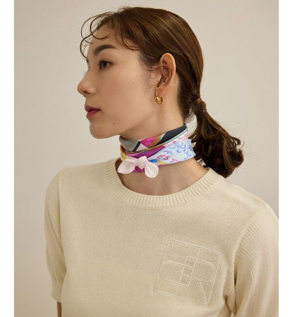 ROPE「【4 ARTIST for ROPE'】コラボ シルクスカーフ/Sサイズ」|バンダナ・スカーフ|