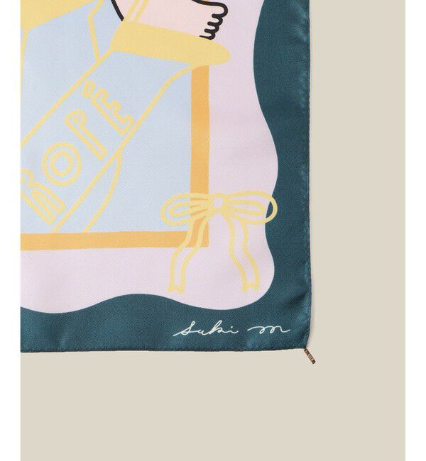 ROPE「【4 ARTIST for ROPE'】コラボ シルクスカーフ/Sサイズ」|バンダナ・スカーフ|