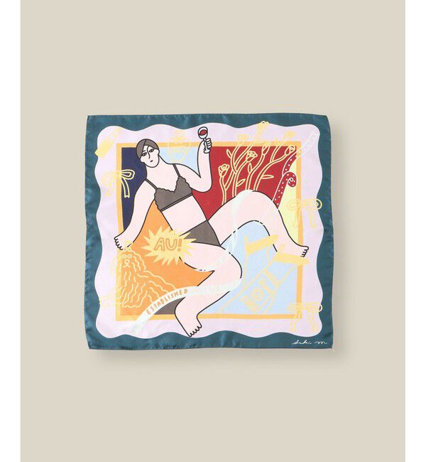 ROPE「【4 ARTIST for ROPE'】コラボ シルクスカーフ/Sサイズ」|バンダナ・スカーフ|