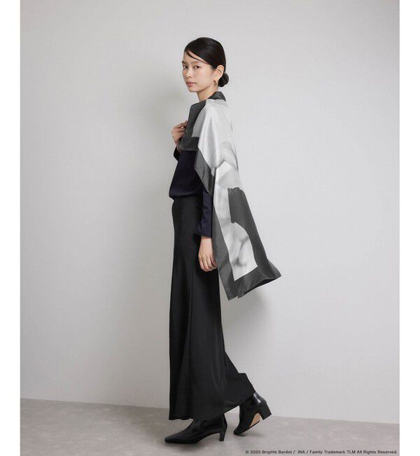 ROPE「【Brigitte Bardot&times;ROPE'・コラボ】プリントシルクスカーフ/Lサイズ」|バンダナ・スカーフ|