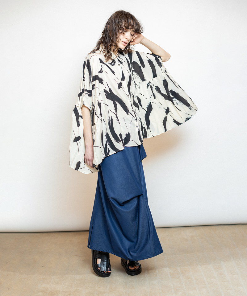  「タックドレープスカート」|スカート|