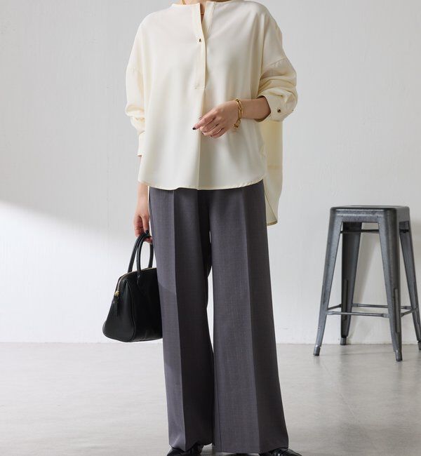 「スキッパーオーバーブラウス」|シャツ・ブラウス|